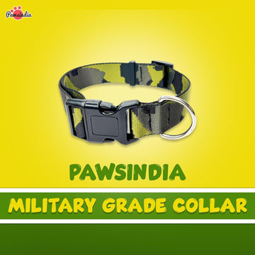 Pawsindia Army Collar for Dogs - Large/ X-Large